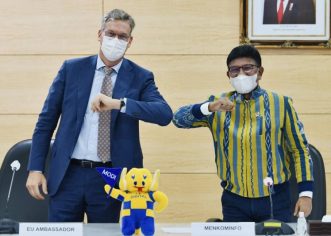 Dubes Uni Eropa Dan Menkominfo Bahas Kerja Sama TIK, Insfratruktur dan GDPR