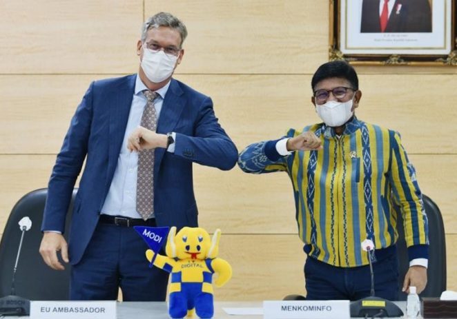 Dubes Uni Eropa Dan Menkominfo Bahas Kerja Sama TIK, Insfratruktur dan GDPR