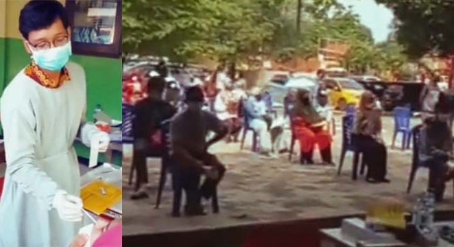 Kel. Jatiluhur dan Jatisari Kota Bekasi Gelar Test Swab di Lapangan dan SDN Jatiluhur 2.