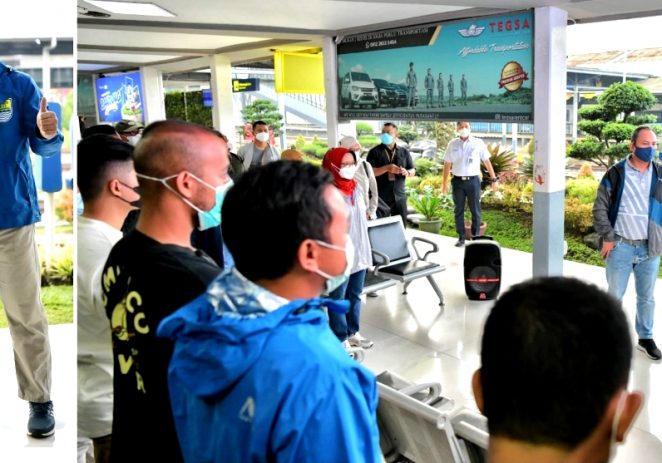 Gubernur Jabar Lepas Tim Sepak Bola Wartawan Jabar Ikut ‘Turnamen se-Indonesia’