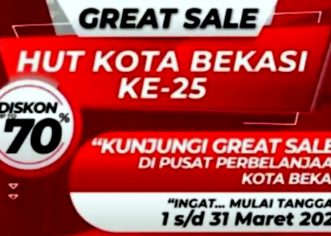 Gebyar Diskon Mall dan Swalayan Akan ‘Warnai HUTKe-25 Kota Bekasi’
