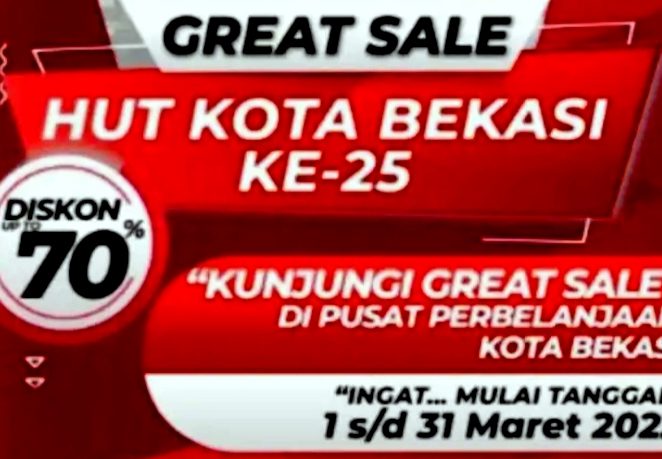 Gebyar Diskon Mall dan Swalayan Akan ‘Warnai HUTKe-25 Kota Bekasi’