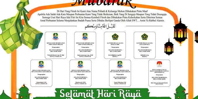 MENYAMBUT HARI RAYA IDUL FITRI 1443 H