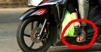 Polri Imbau Pengendara Motor Tidak Memakai ‘Sandal Jepit’