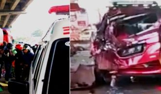 Truk Tangki Pertamina ‘Tabrak’ Sejumlah Pengendara di Jalan Alternatif Cibubur