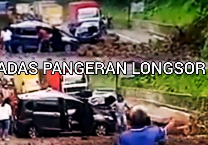 Cadas Pangeran Longsor, ‘2 Mobil Tertimpa Batu, 8 Luka-luka’