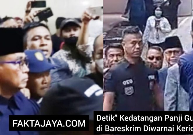 Kericuhan ‘Warnai’ Kedatangan Panji Gumilang di Bareskrim Polri