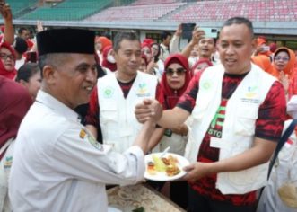 Plt Walikota Bekasi Hadiri HUT PSM ke 48 di Stadion Patriot Candrabhaga