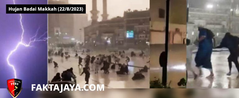 Badai Petir Terjang Makkah, Ratusan Jamaah Berlarian Selamatkan Diri