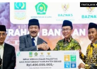 Baznas Kabupaten Bekasi Serahkan Bantuan Rp 1,4 Miliar untuk Palestina