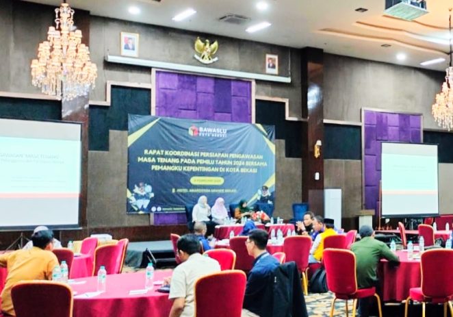 PWI Bekasi Hadiri Rakor Persiapan Pengawasan Masa Tenang Pemilu 2024