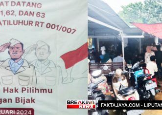 Warga RW.07 Kelurahan Jatiluhur Bekasi Antusias Serbu Tempat Pencoblosan