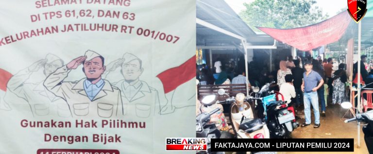 Warga RW.07 Kelurahan Jatiluhur Bekasi Antusias Serbu Tempat Pencoblosan