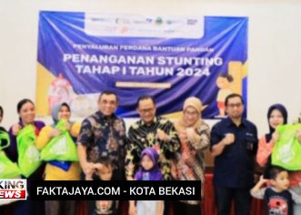 Tangani Stunting, Pj. Wali Kota Gani Salurkan CPP Tahap I di Jatisampurna