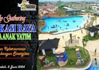 Transera Water Park Bersama PWI Bekasi Raya Gelar Liburan Bareng Keluarga dan Anak Yatim