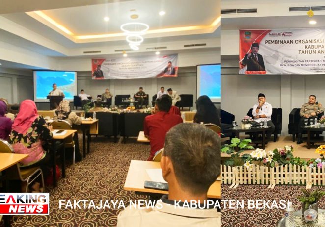 Ketua PWI Bekasi Raya Hadiri Acara Pembinaan Ormas Gelaran Kesbangpol Kabupaten Bekasi