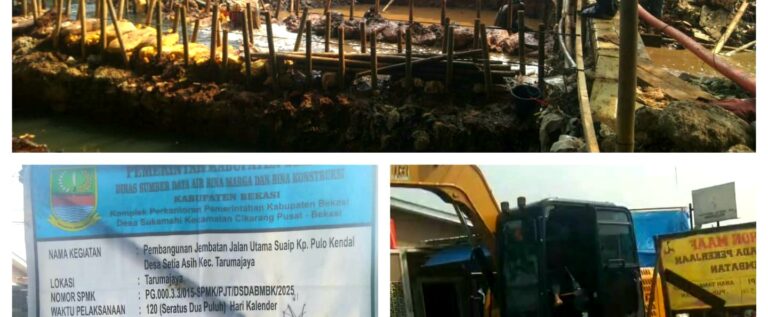 PWI Bekasi Raya ‘Soroti Ketidaksesuaian’ Tanggal Proyek Jembatan di Tarumajaya