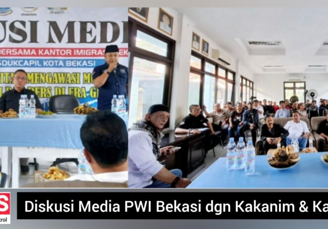 PWI Bekasi Raya Sukses Gelar ‘Diskusi Media’ Bersama Kakanim Imigrasi dan Kadis Dukcapil Kota Bekasi