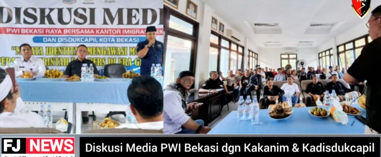PWI Bekasi Raya Sukses Gelar ‘Diskusi Media’ Bersama Kakanim Imigrasi dan Kadis Dukcapil Kota Bekasi