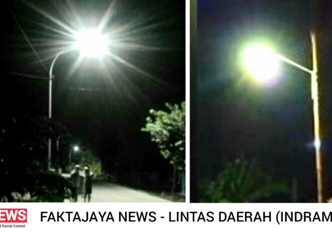 Pemdes Brondong Indramayu Pasang Lampu Jalan di 10 Titik