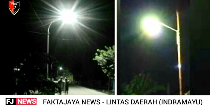 Pemdes Brondong Indramayu Pasang Lampu Jalan di 10 Titik