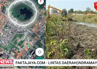 Antisipasi Banjir Saat Hujan, Dinas PUPR Indramayu, Lakukan Pengerukan Kolam Retensi