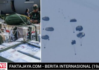 KEREN, Indonesia ‘Berhasil Kirim’ Bantuan 800ton ke Gaza Lewat Jalur Langit.