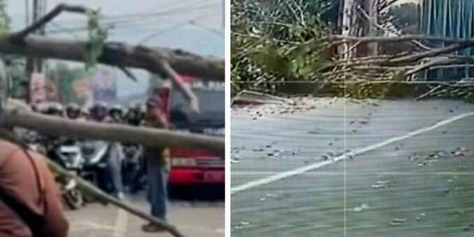 Puting Beliung ‘Terjang Bojongsoang dan Baleendah’, Puluhan Rumah Rusak dan Pohon Tumbang
