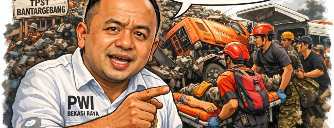 “Bom Waktu” Gunung Sampah Bantar Gebang Akhirnya Meledak. Ini Kata Ketua PWI Bekasi Raya