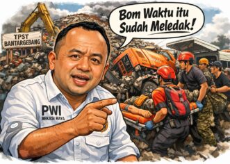 “Bom Waktu” Gunung Sampah Bantar Gebang Akhirnya Meledak. Ini Kata Ketua PWI Bekasi Raya