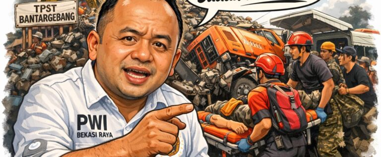 “Bom Waktu” Gunung Sampah Bantar Gebang Akhirnya Meledak. Ini Kata Ketua PWI Bekasi Raya