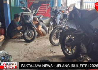 Jelang Mudik Lebaran 2026, Pusaka Jaya Motor Mulai ‘Diserbu’ Puluhan Motor